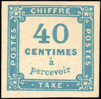 7 - 40c. Bleu. TB. - Other & Unclassified