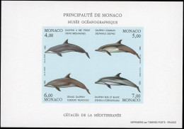 56a - Blocs Et Feuillets. Bloc Cétacés De La Méditerranée. 4 Valeurs. ND. SUP. - Other & Unclassified