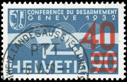 24a - Poste Aérienne. 90c. Bleu. Surcharge Rouge Clair. Obl. CàD ''SCHWEIZ. LANDESAUSTELLUNG'' Du 6.V.1939. SUP. - Other & Unclassified
