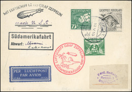56c - Zeppelin LZ 127. Graf Zeppelin. Premier Vol Vers L'Amérique Du Sud De 1930. Pli Du Parcours ALLEMAGNE-LAKEHURST Dé - Zeppelins