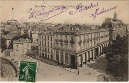 Delcampe - CPA ALGERIA BONE Le Cours Et Hotel De Ville Pris De L'Eglise (1144596) - Annaba (Bône)