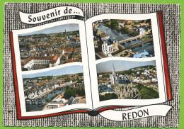 Delcampe - Souvenir De REDON - Multivues Aériennes - Redon