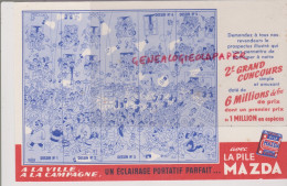BUVARD PILE MAZDA - DESSIN DE DUBOUT- ECLAIRAGE ELECTRICITE - Electricity & Gas