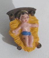I123948 Pastorello Presepe - Statuina In Plastica - Gesù Bambino - 3,5 Cm - Kerstkribben