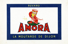 Buvard  AMORA MOUTARDE DE DIJON - Mosterd