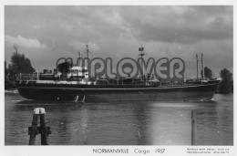 Delcampe - Cargo Français NORMANVILLE - Carte Photo éditions Marius Bar - Bateau/ship/schiff - Handel