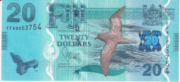 BILLETE DE FIJI DE 20 DOLLARS DEL AÑO 2013 SIN CIRCULAR (UNC) (BIRD-PAJARO) (BANKNOTE) - Fiji