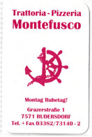 Delcampe - Calendarietto - Trattoria - Pizzeria - Montefusco - Rudersdcorf - Anno 2015 - Kleinformat : 2001-...