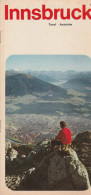 Delcampe - AUSTRIA  --  INNSBRUCK  --  TIROL   --  TOURIST MAP  --  BROCHURE   --  21 Cm X 10 Cm - Dépliants Turistici