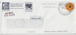 USA - 2022 - Flowers - African Daisy - Used On Cover To India. - Lettres & Documents