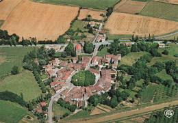 [-5%] FRANCE - Fources - Vue Aérienne - Champ - Maison - Centre Du Village - Verdure - Route - Paysage - AS - Carte Post - Condom
