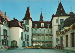 [-5%] SUISSE - Sierre - Valais - Hôtel De Ville - Vue En Façade - Jardin - Edit Photo Frido Sierre - Carte Postale - Sierre