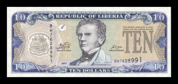 Liberia 10 Dollars Joseph Jenkins 2011 Pick 27f Sc Unc - Maldive