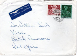 88592 - Schweiz - 1957 - 1Fr Peyffer MiF A LpBf BASEL -> Britisch-Kamerun - Briefe U. Dokumente