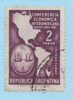 Argentina 1957 // America Map - Gebruikt