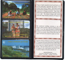TONGA - GPT - C&W - FIRST ISSUE - 1CTGA/B/C - FULL SET IN FOLDER (SAME BATCH) - Tonga