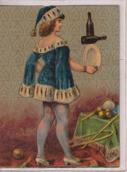 Chromos Saltimbanque Jongleur - Motif 'Noel'