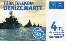 TURKEY - CHIP CARD - ARMY CARD - DENIZCIKARTT - WAR SHIP - AGUSTOS 2016 - Turchia