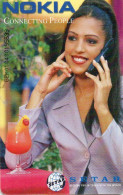 ARUBA - CHIP CARD - CONSTRUNCTION WORKER - ADVERTISING - NOKIA - WOMAN - GEMPLUS - Aruba
