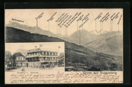 AK Guggisberg, Gasthof Zum Sternen, Bergpanorama Mit Kaiseregg, Gastlose Und Spitzfluh  - Guggisberg