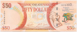 GUYANA 50 DOLLARS P-41 REPLACEMENT - Z - 50th ANNIVERSARY OF INDEPENDANCE 2016 UNC - Guyana