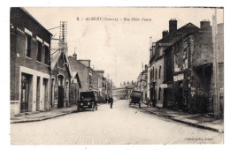 Delcampe - 04291-LE-80-ALBERT-Rue Félix-Faure--------------animée-voitures - Albert