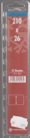 25 BANDES NOIRE SIMPLE SOUDURE YVERT ET TELLIER 210X26 REF 18026 - Bandes Cristal