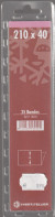 25 BANDES NOIRE SIMPLE SOUDURE YVERT ET TELLIER 210X40 REF 18040 - Bandes Cristal