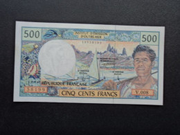 IINSTITUT D'ÉMISSION D'OUTRE MER * : 500 FRANCS   ND   P 1     SUP+ à SPL - French Pacific Territories (1992-...)