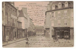 Delcampe - 50 - CPA PRÉCURSEUR 1905 - AVRANCHES 28 RUE DE LA CONSTITUTION - CPA ANIMÉE COMMERCES DROGUERIE - MANCHE - NORMANDIE - Avranches