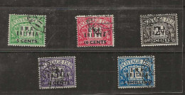 1948 USED Eritrea British Occupation Postage Due Mi 1-5 ( B. M. A.) - Eritrea