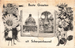 [-5%] BELGIQUE - Beste Groeten Uit Scherpenheuvel - Multivues - Monument - Fleurs Oblit 1906 - Carte Postale Ancienne - Scherpenheuvel-Zichem