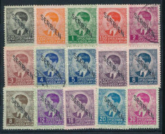 (*), *, O Német Megszállás Szerbiában Mi 1-15 (Mi EUR 113.-) - Other & Unclassified