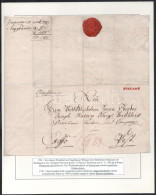 1790 1 Latos Hivatalos Levél A Nagybányai Pénzverdétől Egy Magánszemélynek Számító Hivatalnoknak Pestre Küldve, Az 1789- - Other & Unclassified