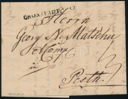 1837 Bélyeg Előtti Portós Levél "CRONSTADT" - Pest - Other & Unclassified