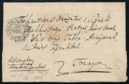 1838 Portós Levél "OEDENBURG" - Other & Unclassified