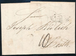 1839 Levél 10kr Portóval "ARAD" - Pesth - Other & Unclassified