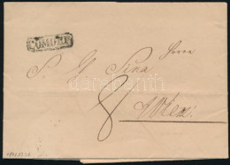 1841 Bélyeg Előtti Portós Levél "COMORN" Bélyegzéssel Bécsbe - Other & Unclassified