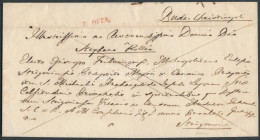 1842 Franco Piros / Red "F. OFEN." - Strigonium - Other & Unclassified