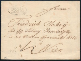 1843 Portós Levél "GROSS=CANISA" - "WIEN" - Other & Unclassified