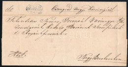 1847 Ex Offo "SZEGEDIN" - Nagybecskerek - Other & Unclassified