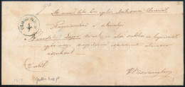 ~1859 Hivatalos Levél / Official Cover, Kék / Blue "VÁMOS-PIRCS" - Hajdúböszörmény (Gudlin Csak A Feketét Hozza, Az 400  - Other & Unclassified