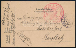 1917 Tábori Posta Levelezőlap "K.U.K. KRIEGSMARINE / S.M.S. Szent István" + "MF / POLA" - Other & Unclassified
