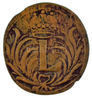 Selmecbánya 170?. Poltura Cu "I. Lipót" (1,74g/~25mm) T:F Hungary / Schemnitz (Banska Stiavnica) 170?. Poltura Cu "Leopo - Unclassified