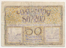 Sopron 1919. 50f Utalvány T:VG Adamo SOP-5.1.1 - Unclassified