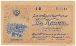 Szeged 1919. 10K "Városi Pénztárjegy", "4 D 02143" T:F Szép Papír Adamo SZE-4.1 - Unclassified