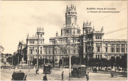 ** T2 Madrid, Plaza De Castelar Y Palacio De Comunicaciones / Square, Post Palace, Tram - Unclassified
