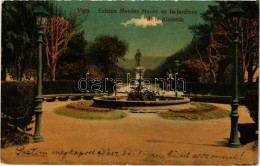 T2/T3 1915 Vigo, Estatua Mendez Nunez En Las Jardines De La Alameda / Monument, Park (EK) - Unclassified