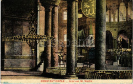 ** T2/T3 Constantinople, Istanbul; Intérieur St. Sophie / Hagia Sophia Grand Mosque Interior - Unclassified