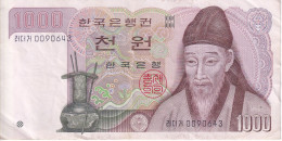 BILLETE DE COREA DEL SUR DE 1000 WON DEL AÑO 1983 EN CALIDAD EBC (XF) (BANKNOTE) - Korea, South
